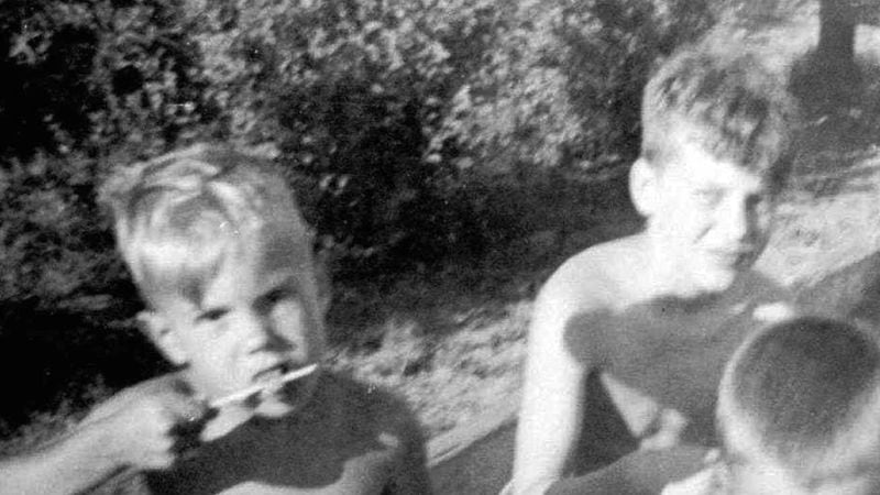 David Kaczynski, left, and his older brother Theodore Kaczynski play in a sandbox as children. David Kaczynski turned his brother in when he became suspicious that Ted Kaczynski was the "Unabomber," a suspect responsible for 16 bombings over a span of 17 years.