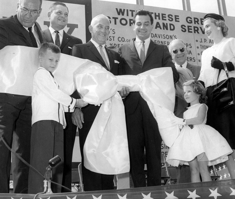 Lenox Square mall officials celebrate its grand opening in 1959.
