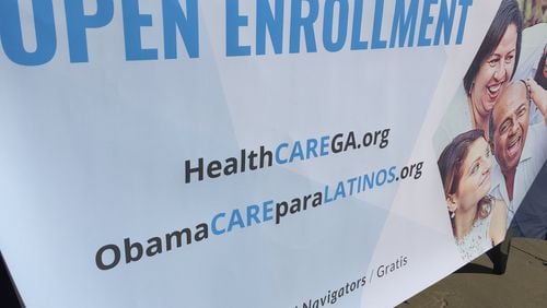 An information table hosted by Georgia’s 2018 Obamacare navigator, Georgia Refugee Health and Mental Health. Open enrollment for the Affordable Care Act, also known as Obamacare, began Nov. 1 in Georgia and closes Dec. 15, unless the state gets an extension. Enrollment in Georgia has been lagging behind last year, which also lagged behind 2016. (PHOTO by ARIEL HART / ahart@ajc.com)