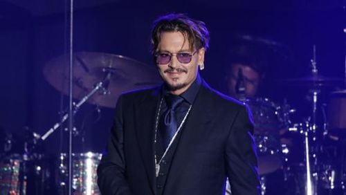 Johnny Depp speaks onstage during the 2016 Rhonda's Kiss held at the El Rey Theatre on November 3, 2016 in Los Angeles, California.