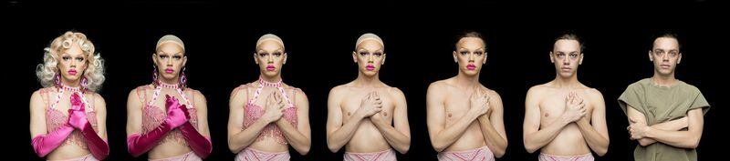 Photographer Jerry Siegel’s exhibition “Reveal” at Buckhead’s Spalding Nix Fine Art is dedicated to portraits of Atlanta drag queens including “Brigitte Bidet — Reveal.” CONTRIBUTED BY SPALDING NIX FINE ART