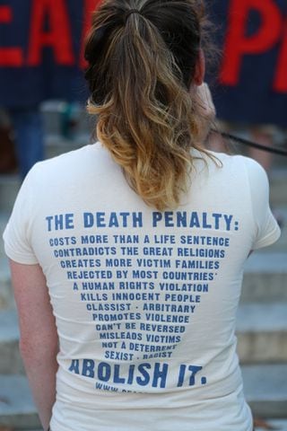 Death penalty protest at Georgia Capitol