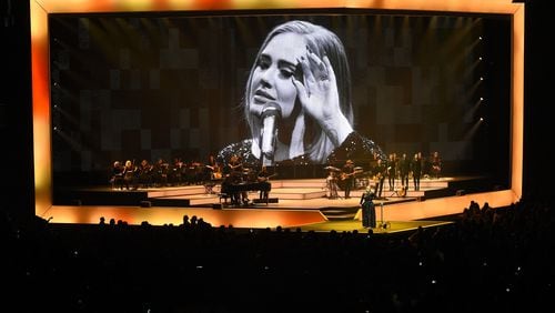 Adele's stage, as photographed in Phoenix in August (only wire services were cleared to shoot her concerts). Photo by Ethan Miller/Getty Images for BT PR.