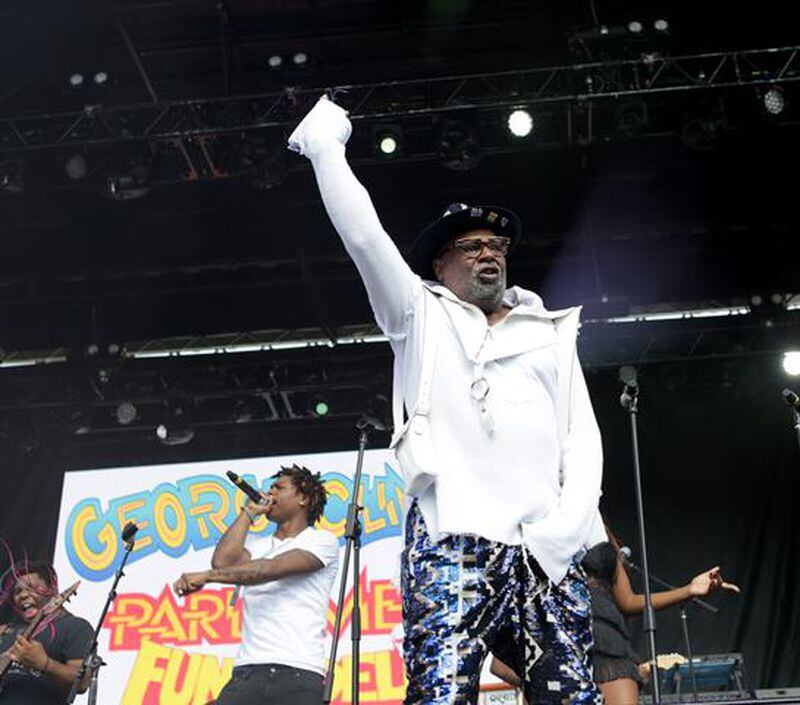 George Clinton, considered the Godfather of Funk and one of originators Parliament-Funkadelic during the '70's, shows he can still bring the funk performing at the ONE Music Fest at Central Park, Sunday, September 9, 2018. (Akili-Casundria Ramsess/Eye of Ramsess Media)