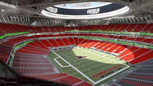 The first of its kind, the stadium's halo board will be the largest video board in the world - nearly five stories tall (58 feet) and 11,000 linear feet in diameter - at 63,800 square feet.