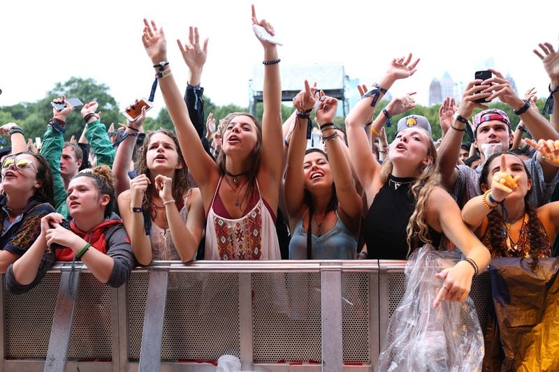 Fans greet James Bay performing Sunday at Music Midtown. (Akili-Casundria Ramsess/Special to the AJC)