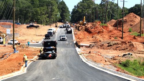 Holly Springs Parkway, being widened to four lanes in its namesake city, reopens to through traffic July 31, Holly Springs officials say. CITY OF HOLLY SPRINGS