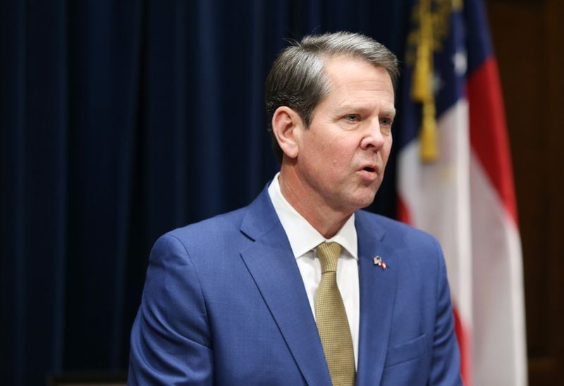 Two national new outlets are floating Gov. Brian Kemp as a potential 2024 presidential candidate. (Emily Haney/The Atlanta Journal-Constitution)