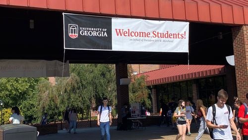University of Georgia students walk on the Athens campus on Sept. 14, 2021 (Eric Stirgus/eric.stirgus@ajc.com.)
