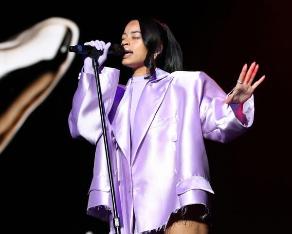 -- Ella Mai performs
Mary J. Blige brought her Good Morning Gorgeous Tour to packed State Farm Arena on Thursday, September 29, 2022. Ella Mai and Queen Naija opened the show.
Robb Cohen for the Atlanta Journal-Constitution
