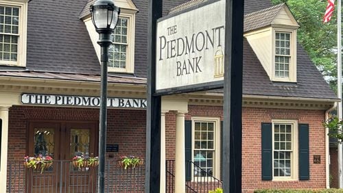 United Bank is buying Peachtree Corners-based Piedmont Bank in a $267 million deal. Piedmont Bank's Dunwoody branch is shown in this image taken Friday, May 10, 2024. J. SCOTT TRUBEY/scott.trubey@ajc.com