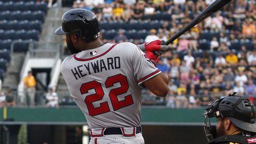 Jason Heyward led off Monday's win at Pittsburgh with a homer, the third time he's done that this season.