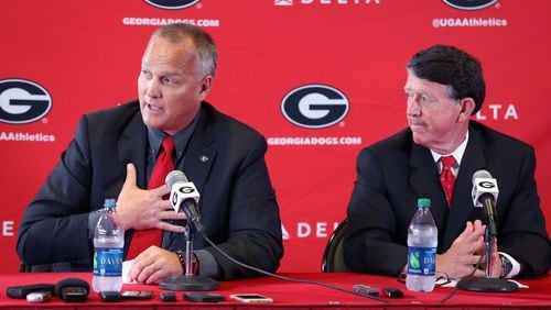 There'll be another press conference in Athens soon. (Bob Andres/AJC photo)
