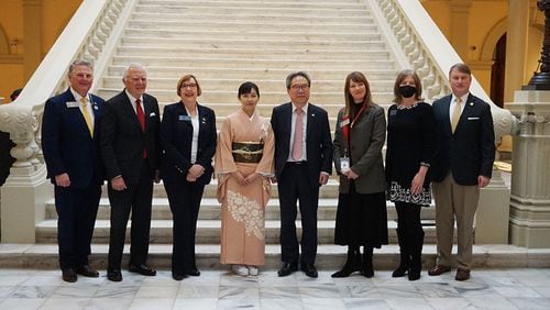 Japanese residents in metro Atlanta and Japanese business community in Georgia celebrated Japan Day at the Georgia State Capitol. (Courtesy of Georgia Asian Times)