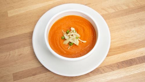 The creamy tomato and fennel soup at True Food Kitchen is good, and good for you.