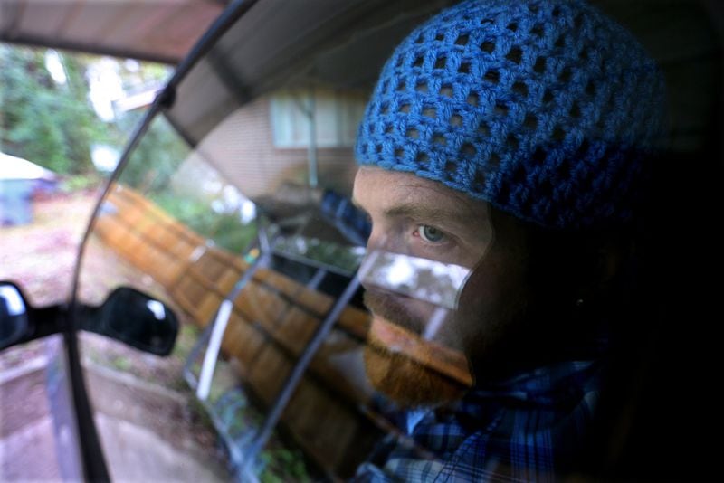 Dec 20, 2018 Bainbridge: Daniel Barfield, 33, who was just released from prison after serving the last 9 years of his 20 year sentence in solitary confinement, at the wheel of his Dodge Caravan at his mother’s home on Thursday, Dec 20, 2018, in Bainbridge. Barfield discussed the human toll of being locked up in isolation for such an extended period of time and how he now enjoys just driving around alone. Curtis Compton/ccompton@ajc.com