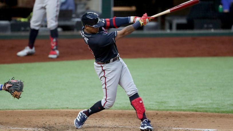 Cristian Pache factoring into Braves' starting outfield earlier