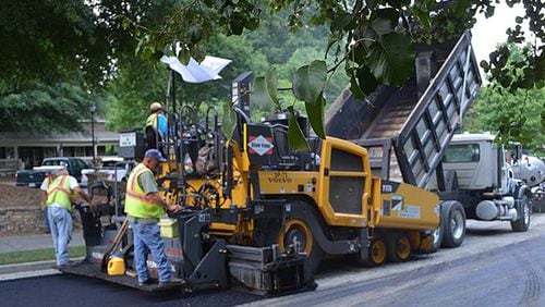 Bartow Paving Co. will repave 3.11 miles of Canton streets under a $542,143 contract approved by the City Council. AJC FILE