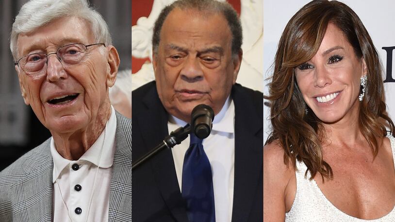 The MJCCA Book Festival in 2022 will feature authors like Home Depot co-founder Bernie Marcus, former U.S. Ambassador and Atlanta mayor Andrew Young and actress Melissa Rivers. AJC file photos/AP