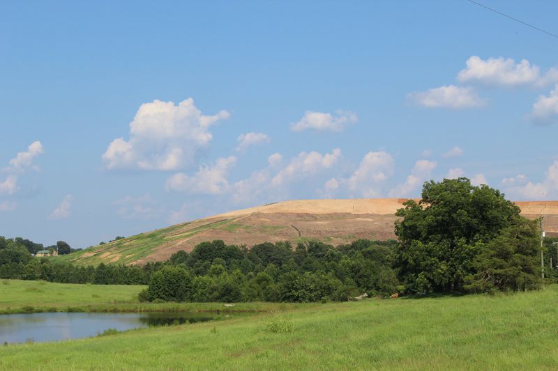 The R&B Landfill in Banks County has received at least 6.7 million tons of coal ash from out of state. The western edge of the landfill backs up to Anne Jones’ property.