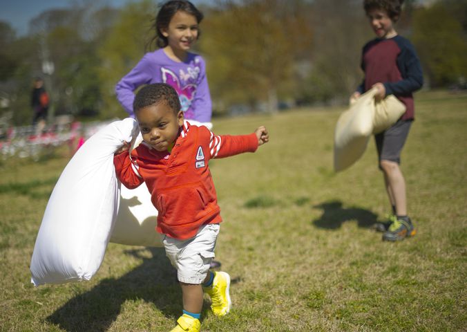 For the fifth year in a row, hundreds of residents from Atlanta and the surrounding communities participated in International Pillow Fight Day.