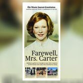 This special section, Farewell, Mrs. Carter, will be included in Sunday’s printed newspaper and in our ePaper.