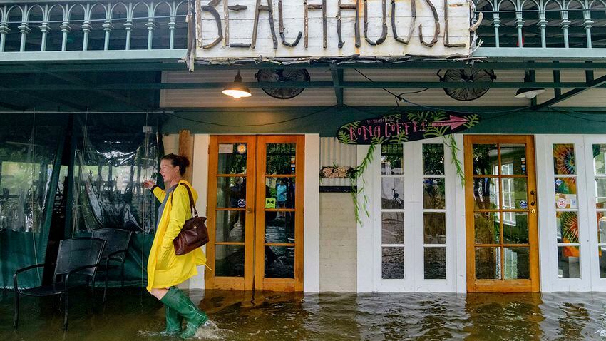 Photos: Tropical weather floods New Orleans