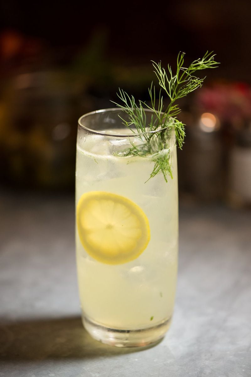 When you settle in for a nice meal, you might want a JCT Farmer Tom’s Collins cocktail with Farmer’s Gin, lemon, Herbsaint, and fresh herbs. CONTRIBUTED BY MIA YAKEL