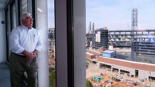 Tim Lee, photographed at the Atlanta Braves office across from SunTrust Park, sold himself as the smart-growth, smart business leader. It didn’t convince voters to let him stay at the helm of Cobb County’s government. BOB ANDRES /BANDRES@AJC.COM