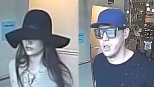 Dunwoody police say these people are suspects in a theft from Panera Bread that cost a woman $10,800.