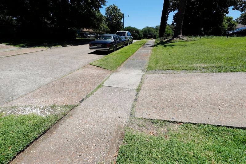 A view of the location Wednesday, June 10, 2020, in Shreveport, La., where Tommie McGlothen, Jr., was taken into custody by Shreveport Police and allegedly beaten. The family of McGlothen, a black Louisiana man who died in police custody after a videotaped altercation that shows police officers hitting and tasing him demanded answers  Wednesday and that the officers be held accountable. (AP Photo/Gerald Herbert)