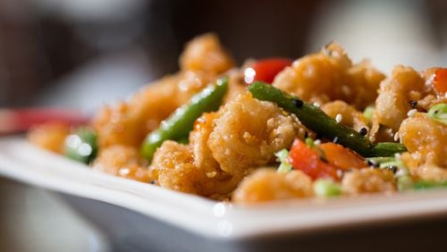 Wok fried Maine calamari is a favorite dish at Brookhaven's Kaleidoscope Pub and Bistro.