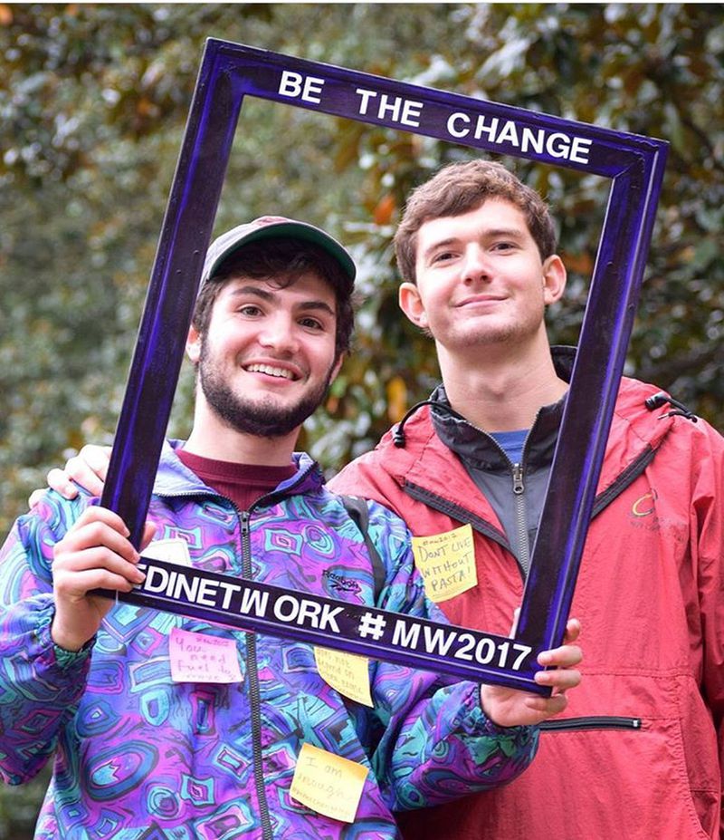 Benny Soran (left) and his older brother, Ari (right), at the 2017 Merrick’s Walk at Chastain Park in Buckhead. They started running together as teens, and Benny developed an eating disorder as he worked toward marathons. Merrick’s Walk is named for Merrick Ryan, who died of anorexia-related complications in 2000. She was 19. CONTRIBUTED BY EDIN