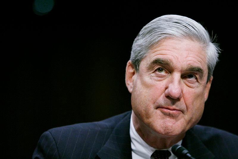 Robert Mueller shown on Feb. 16, 2011 as he testifies before a Senate Intelligence Committee hearing in Washington, D.C.