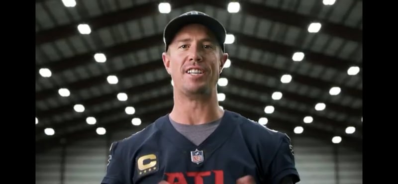 Matt Ryan in a voting PSA that Mercedes Benz and the Falcons put out on Sunday.