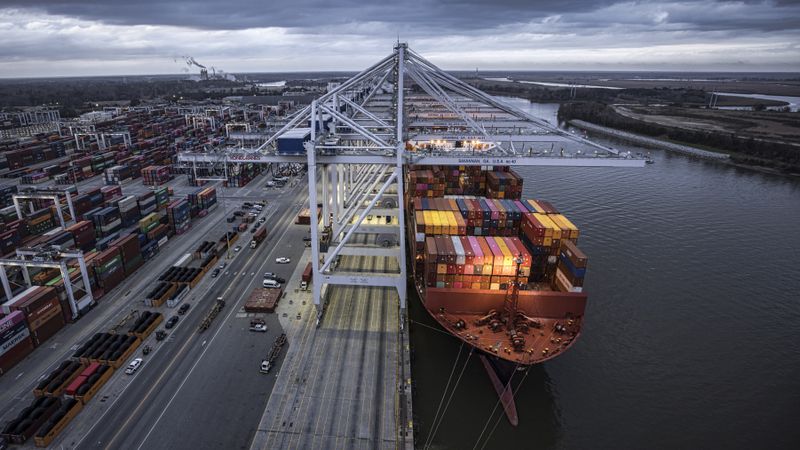 Georgia Ports Authority's terminals comprise the third-largest port complex in the nation. (Stephen B. Morton/Georgia Port Authority via AP)