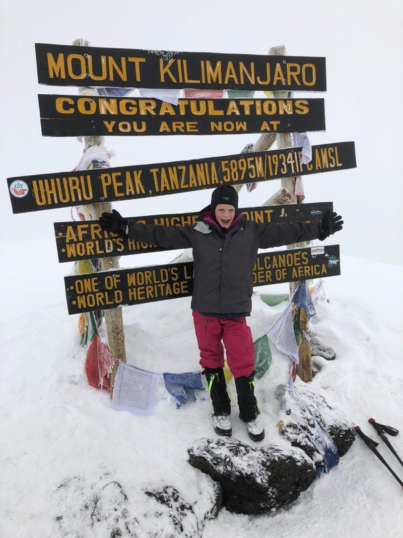 Montannah Kenney, 7, is the youngest female to trek Mount Kilimanjaro. (Photo courtesy Kenney family)