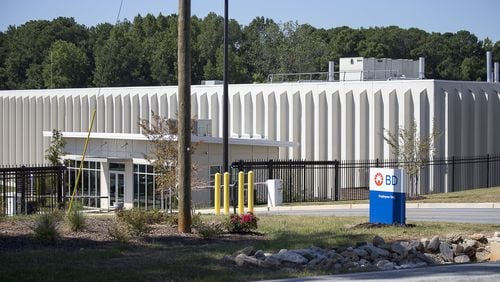 The Becton Dickinson medical sterilization plant in Covington. (Alyssa Pointer/alyssa.pointer@ajc.com)