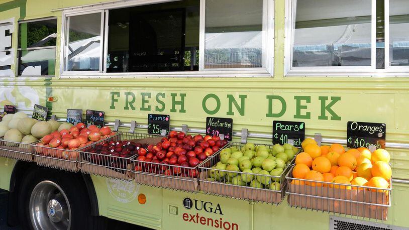 Fresh on DeK brings fresh fruits and vegetables to DeKalb County. COURTESY OF DEKALB COUNTY