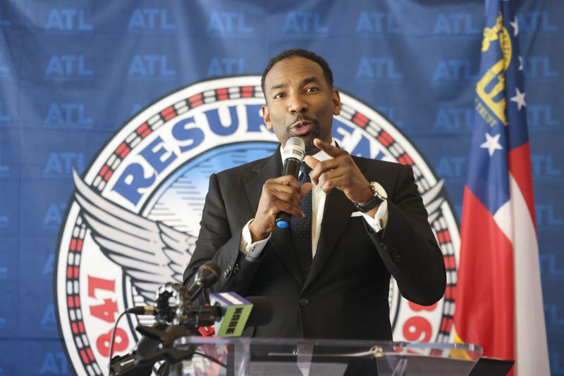Atlanta Mayor Andre Dickens was not yet may when the controversial Atlanta Public Safety Training Center was approved. (Jason Getz/The Atlanta Journal-Constitution)