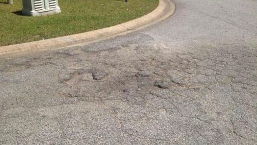 Peachtree City plans to repave another 13 miles of streets this year. Courtesy Peachtree City