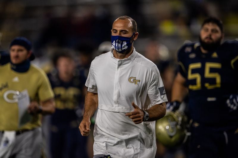 Georgia Tech director of football operations Scott Wallace at the Yellow Jackets' game against Louisville at Bobby Dodd Stadium Oct. 9, 2020.