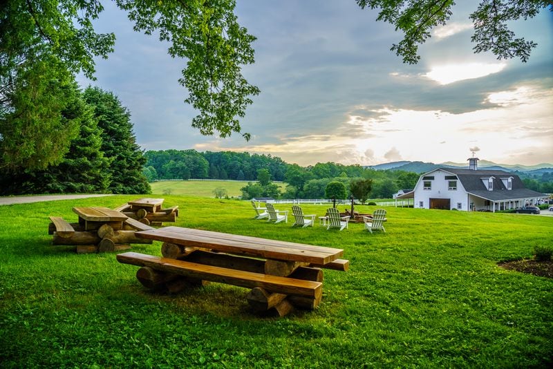 The 85 acres at Horse Shoe Farm feature an array of outdoor activities and a spa in a refurbished barn. 
Courtesy of Horse Shoe Farm.