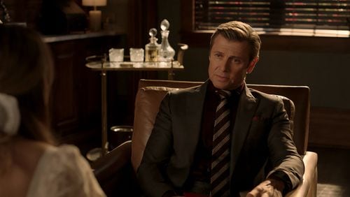 Dynasty -- “A Little Fun Wouldn’t Hurt” -- Image Number: DYN505_0001r -- Pictured (L - R): Grant Show as Blake Carrington -- Photo: The CW -- © 2022 The CW Network, LLC. All Rights Reserved.