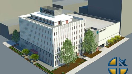 Cristo Rey Atlanta Jesuit High School will move from its Midtown location into a donated Downtown building in 2017. (Rendering from Robertson Loia Roof, PC)