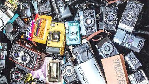 This Lucinda Bunnen photo of her camera collection is included in "Lucinda s World, Part 2: A Collection of Collections, " opening Jan. 15 at the Swan Coach House Gallery.