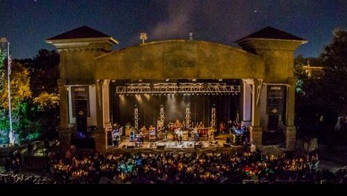 Downtown Fayetteville's amphitheater will be the site of nationally known entertainers, continuing through September. (Courtesy of Brightmoor Healthcare Amphitheater)