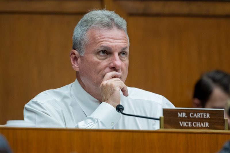 U.S. Rep. Buddy Carter, R-St. Simon Island, will serve as the chairman of the House’s Environment, Manufacturing, & Critical Materials  Subcommittee. (Nathan Posner for The Atlanta Journal-Constitution)