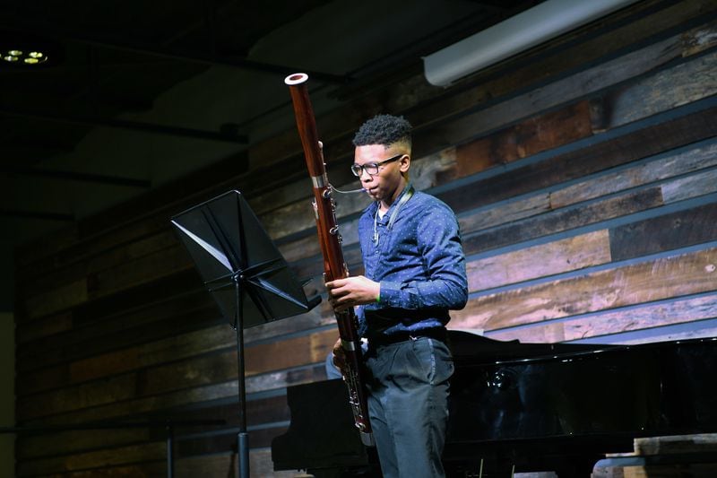 Bassoonist Jordan Island performs at the Atlanta Music Project Center for Performance and Education in the Capitol View neighborhood. Photo: The Atlanta Music Project