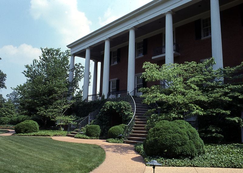 When the Governor’s Mansion was built in 1967 on West Paces Ferry, it was on the grounds of the Robert Maddox home, which had historic gardens that had been growing for decades. Though the Maddox house was torn down, the gardens remained. Daugherty took care to integrate the historic gardens into his new designs. CONTRIBUTED: EDWARD L. DAUGHERTY